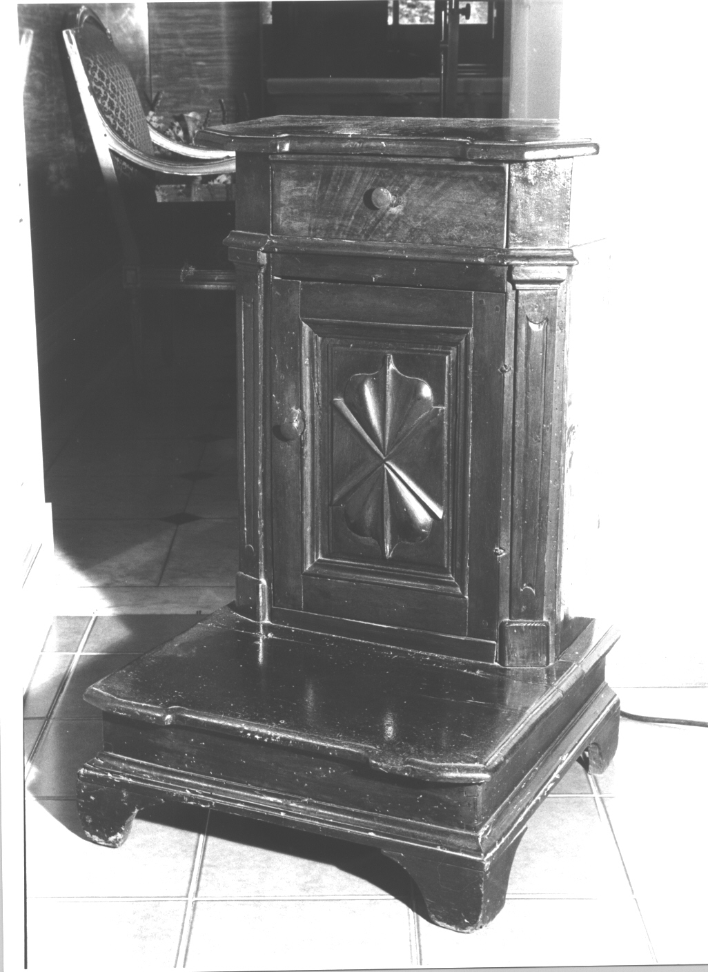 motivi decorativi geometrici (inginocchiatoio, opera isolata) - bottega italiana (sec. XVII)