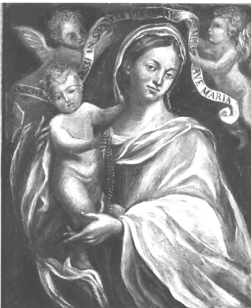 Madonna con Bambino (dipinto, opera isolata) - ambito genovese (sec. XVII)