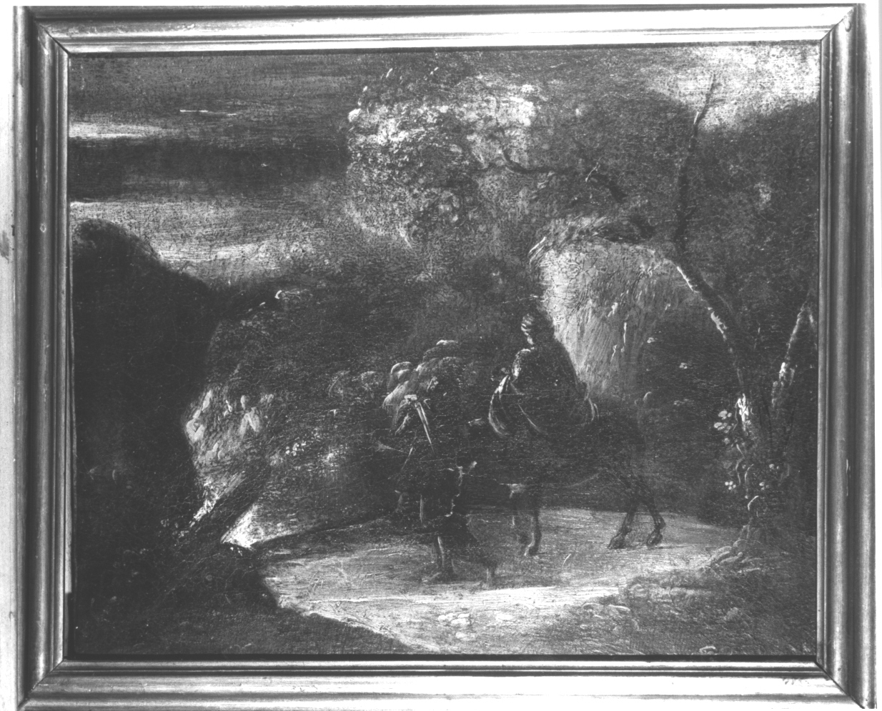 fuga in Egitto (dipinto, opera isolata) - ambito italiano (sec. XVII)