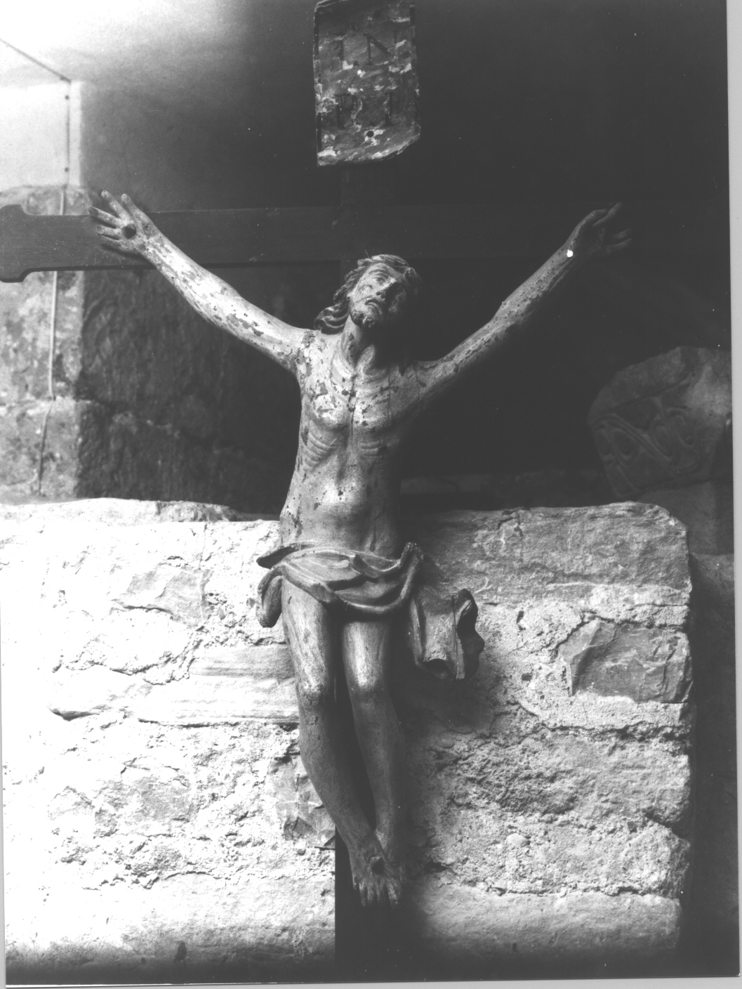 Cristo crocifisso (statua, opera isolata) - bottega ligure (sec. XVIII)