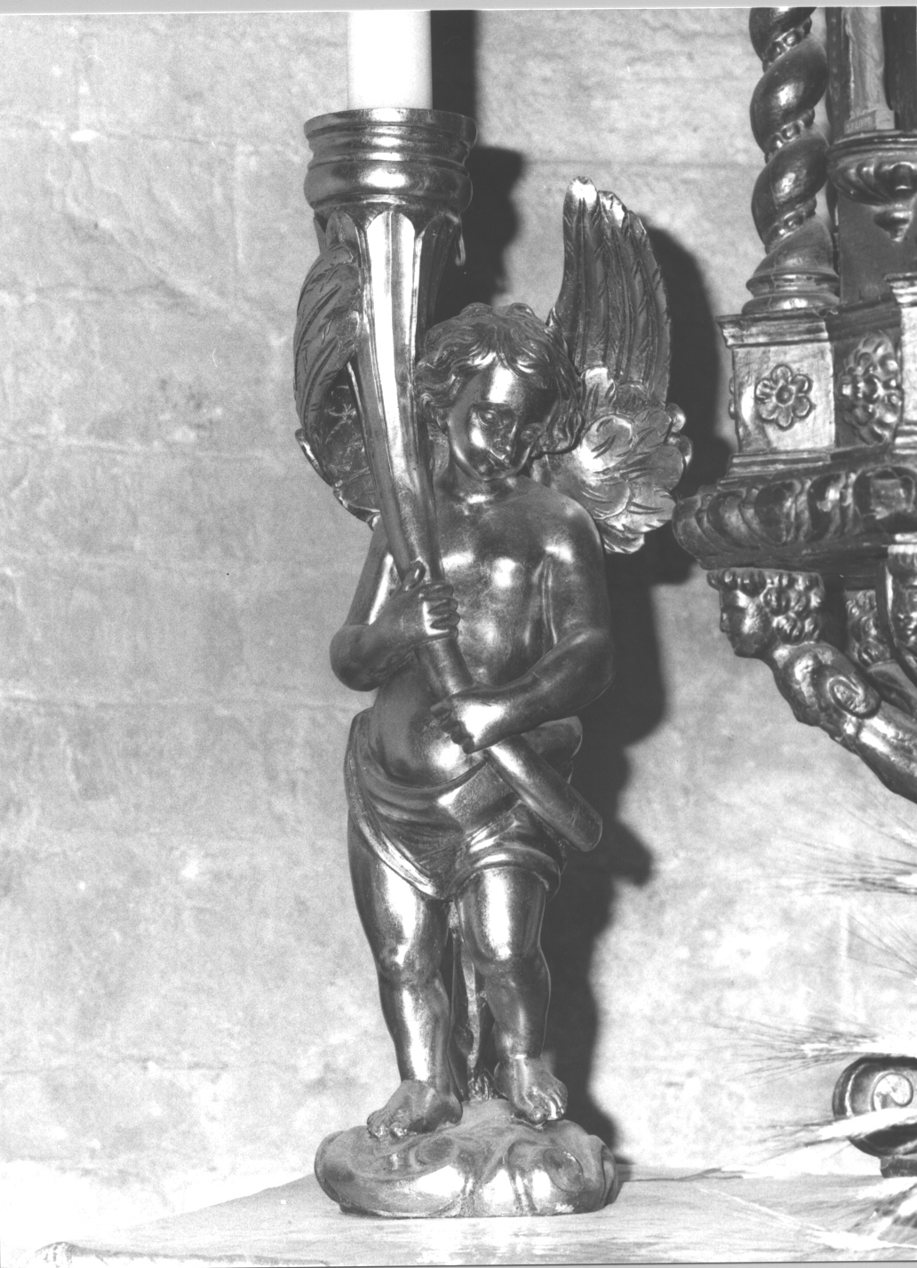 angeli (candelabro - a statua, coppia) - bottega ligure (metà sec. XVIII)