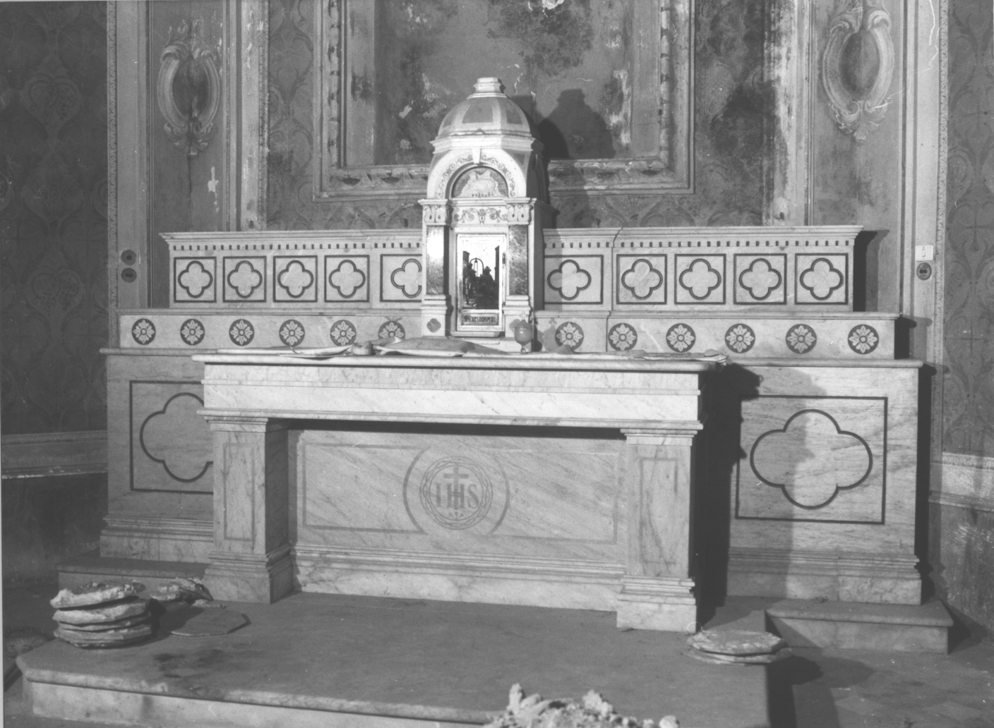 motivi decorativi geometrici/ motivi decorativi floreali (altare, opera isolata) - bottega ligure (fine sec. XVIII)