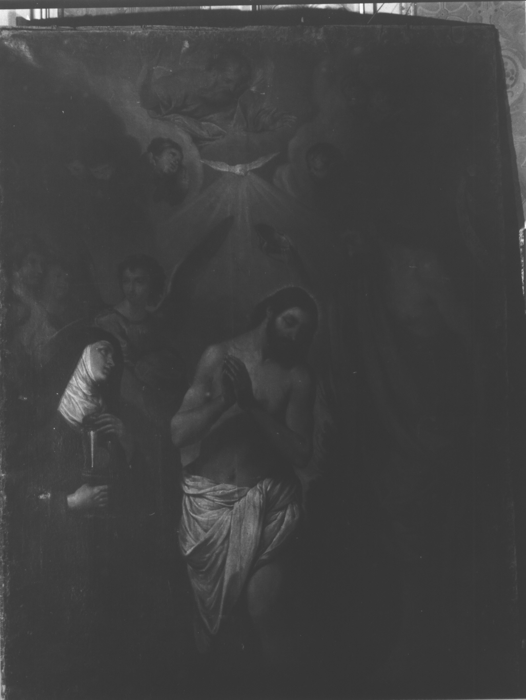 battesimo di Cristo (dipinto, opera isolata) di De Ferrari Giovanni Andrea (sec. XVII)