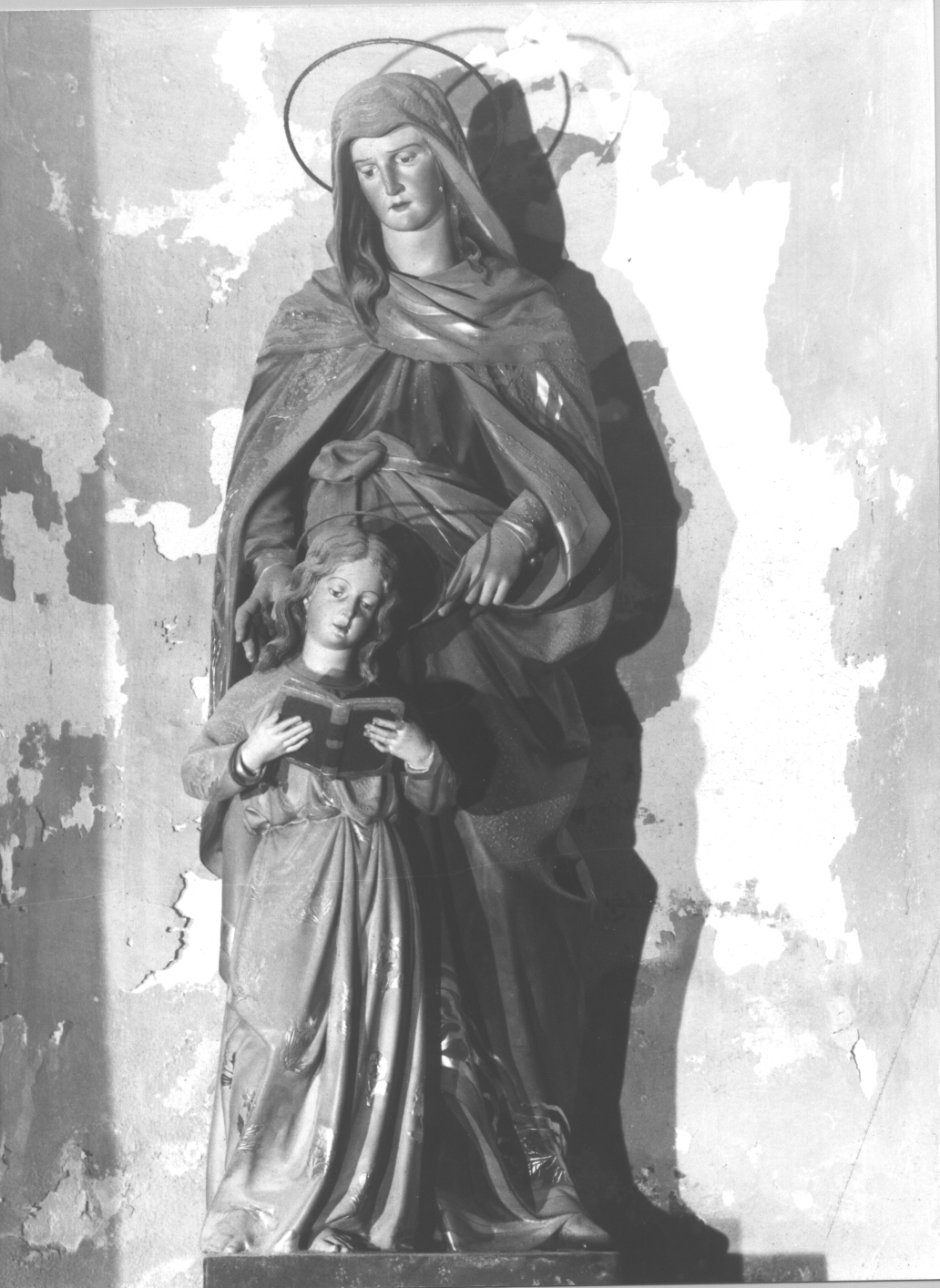 Madonna con Bambino che legge (statua, opera isolata) - bottega ligure (sec. XIX)
