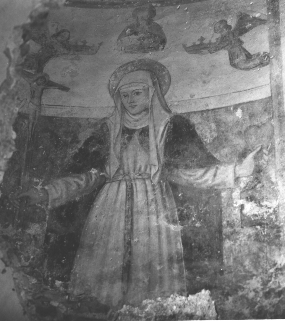 Santa Chiara da Montefalco (dipinto, frammento) - ambito ligure (primo quarto sec. XVI)