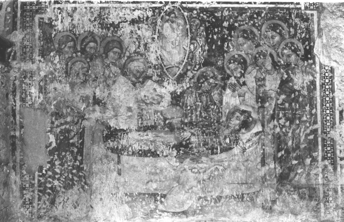 transito della Madonna (dipinto, elemento d'insieme) - ambito toscano, ambito padano (sec. XV)
