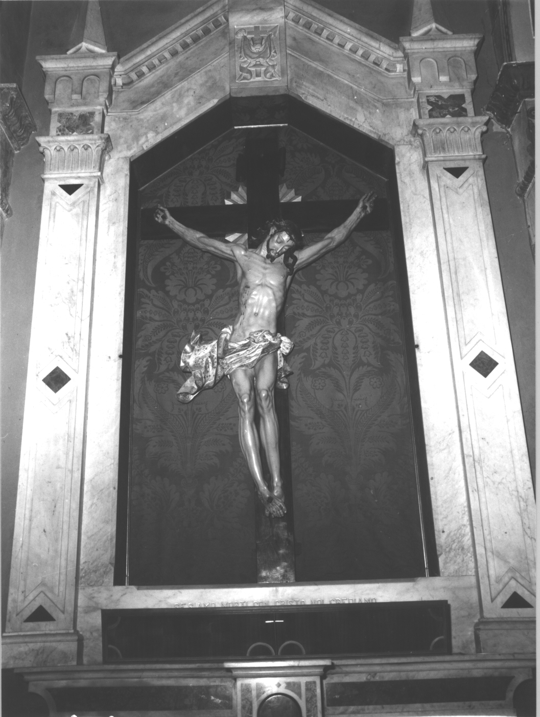 Cristo crocifisso (crocifisso, opera isolata) di Maragliano Anton Maria (primo quarto sec. XVIII)