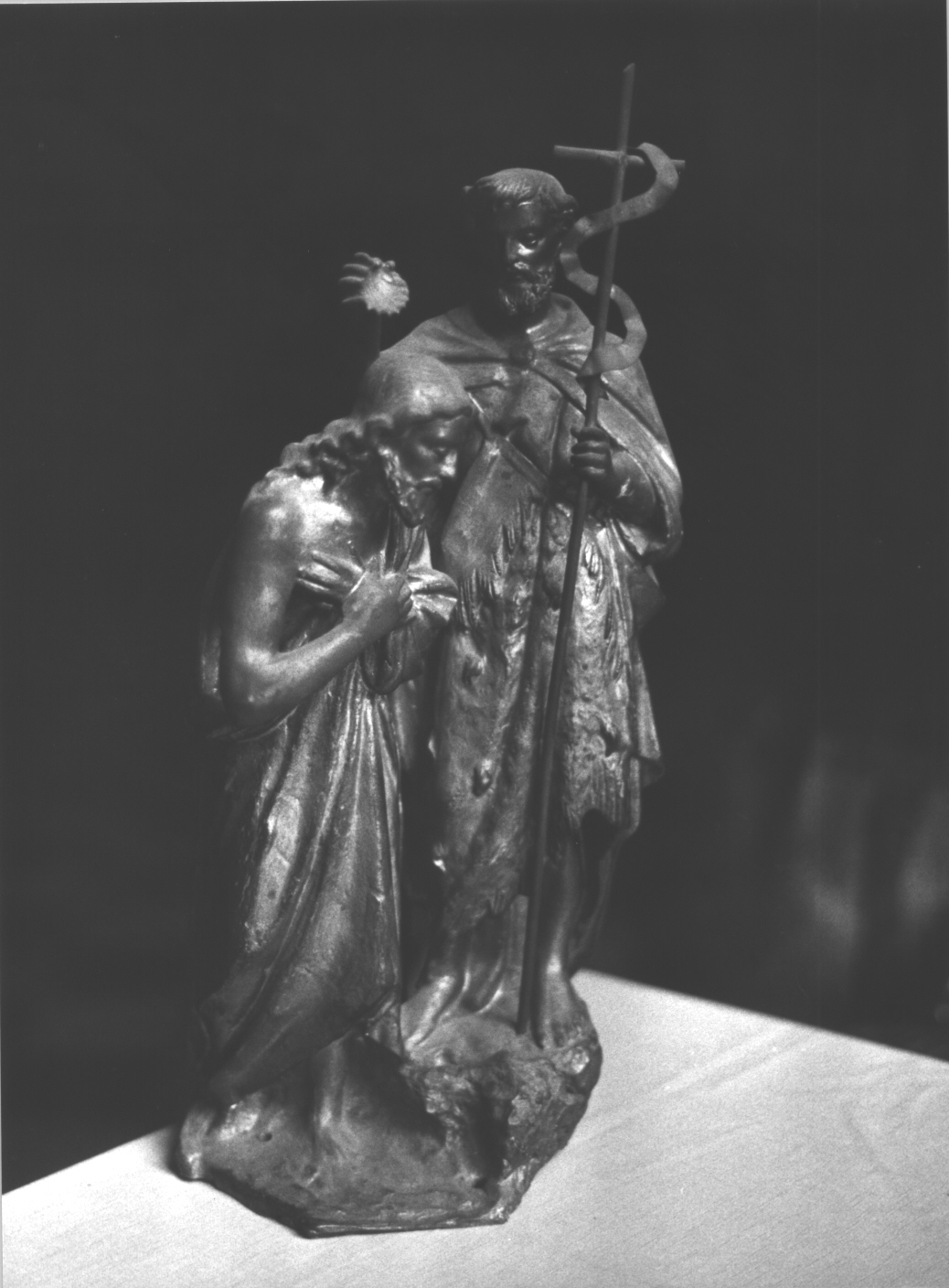 battesimo di Cristo (gruppo scultoreo, insieme) di Gaforelli Vittorio (sec. XIX)