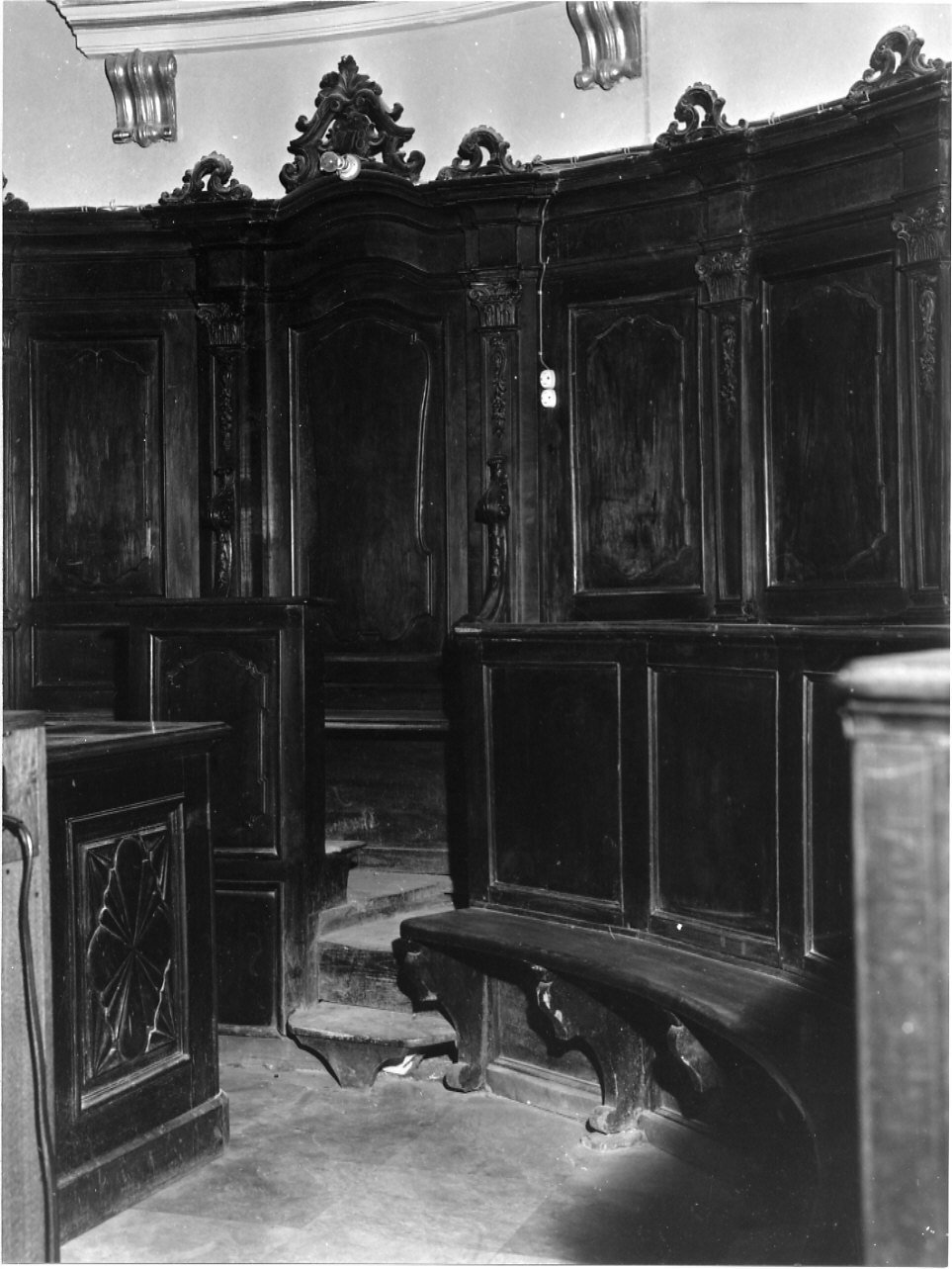 stalli del coro, insieme - bottega ligure (seconda metà sec. XVIII)