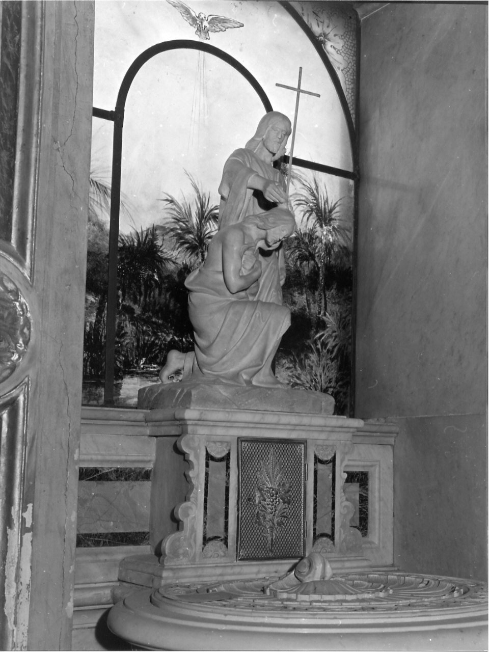 fonte battesimale, opera isolata - bottega ligure (seconda metà sec. XIX)