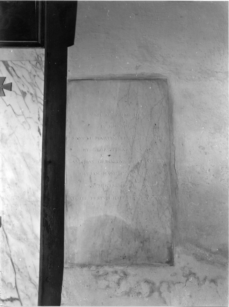 lapide, opera isolata - bottega italiana (secc. XVIII/ XIX)