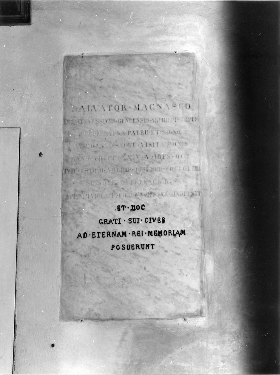 lapide, opera isolata - bottega ligure (seconda metà sec. XIX)