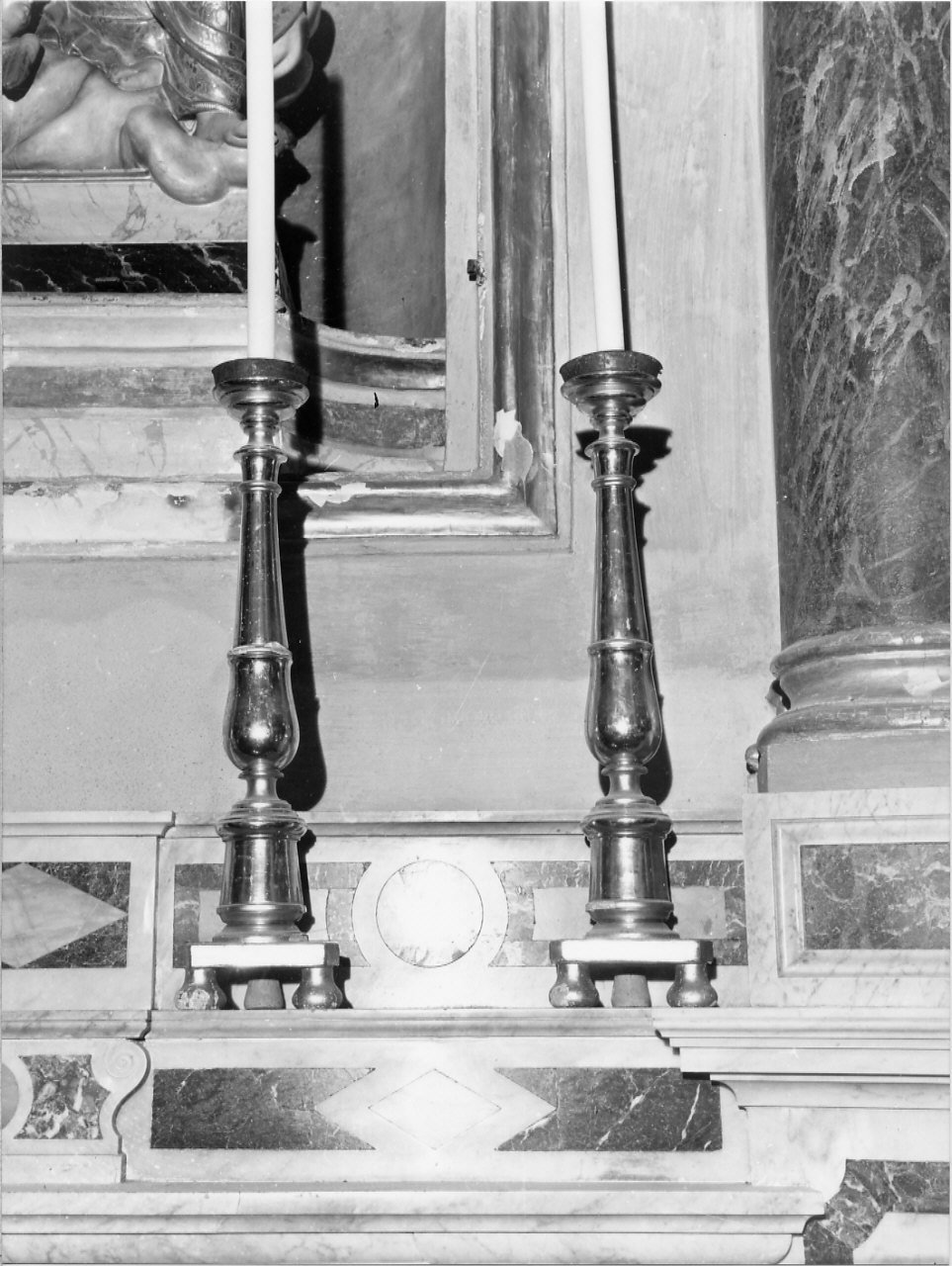 candeliere, serie - bottega ligure (prima metà sec. XIX)