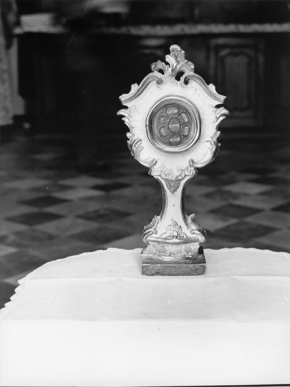 reliquiario - a ostensorio, coppia - bottega ligure (seconda metà sec. XVIII)