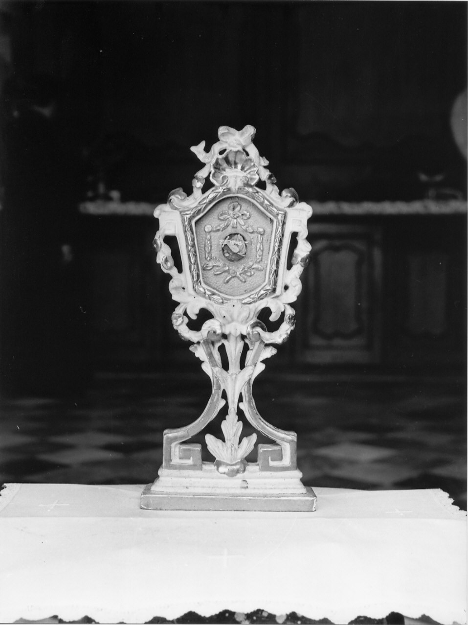 reliquiario - a ostensorio, opera isolata - bottega ligure (prima metà sec. XIX)