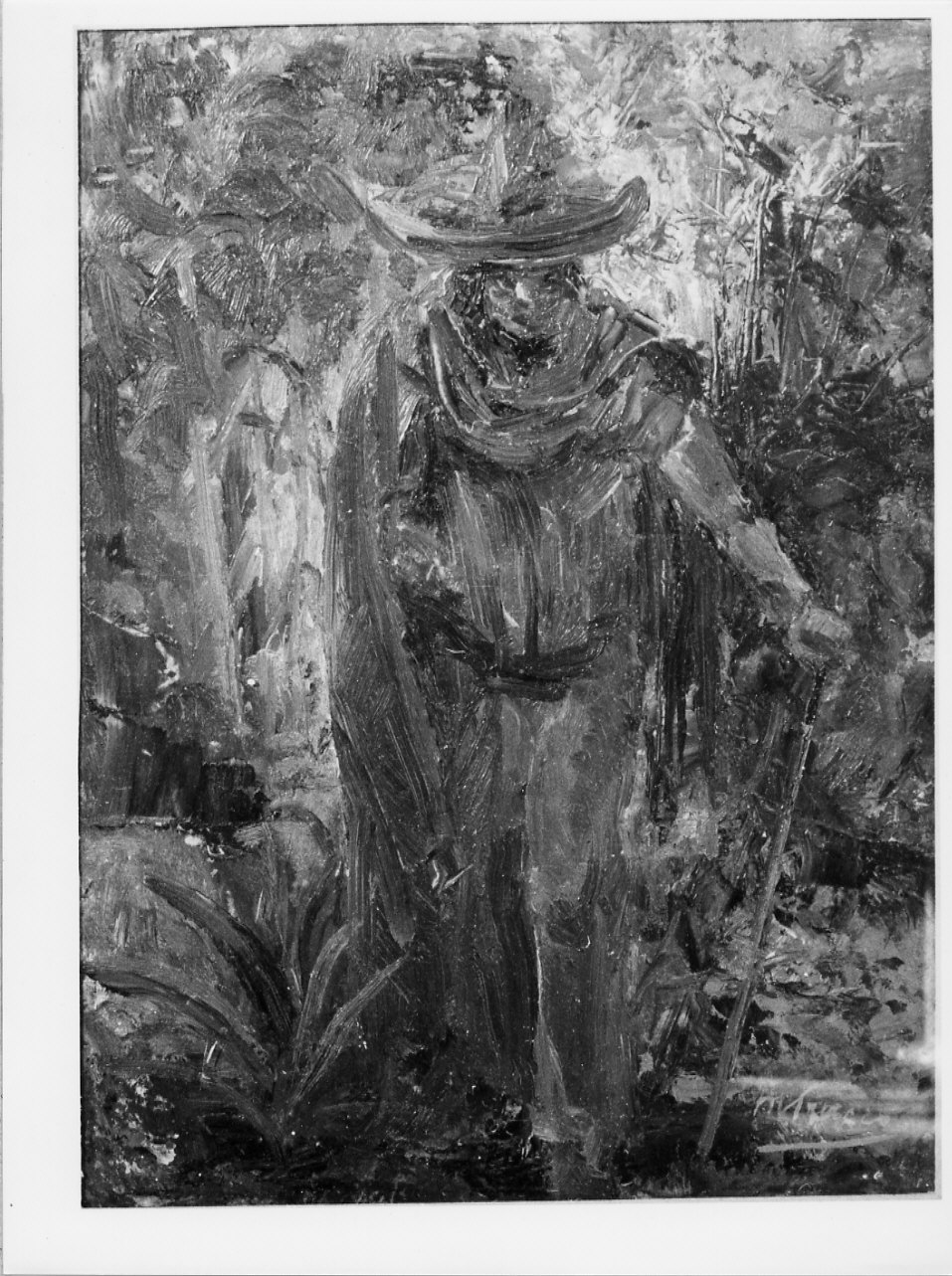 Viandante messicano, figura maschile (dipinto, opera isolata) di Trucco Manlio (sec. XX)