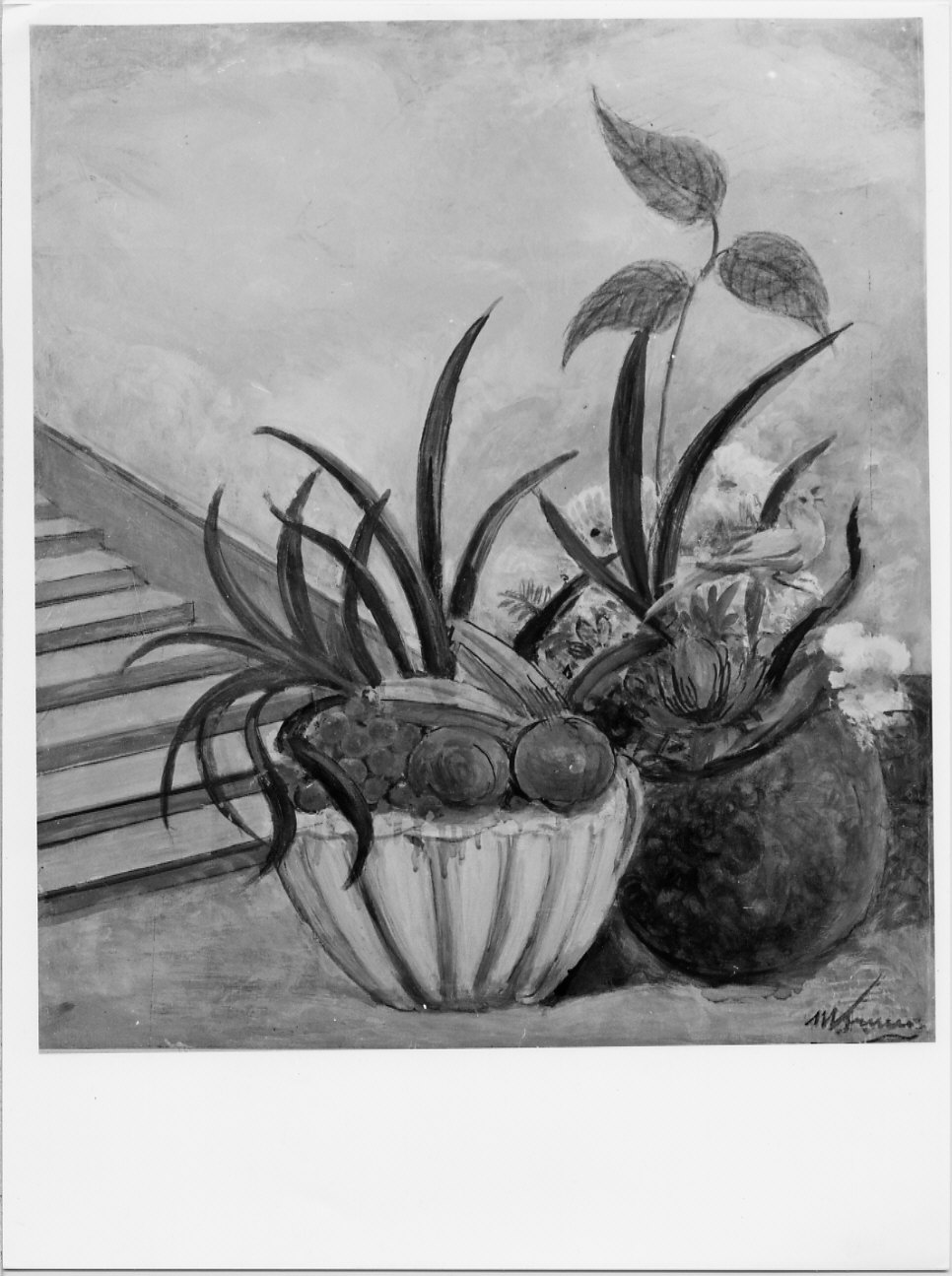 Natura morta con Quatty, natura morta (dipinto, opera isolata) di Trucco Manlio (metà sec. XX)