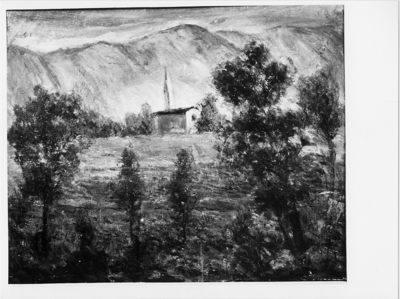 Merana, paesaggio rurale (dipinto, opera isolata) di Trucco Manlio (sec. XX)