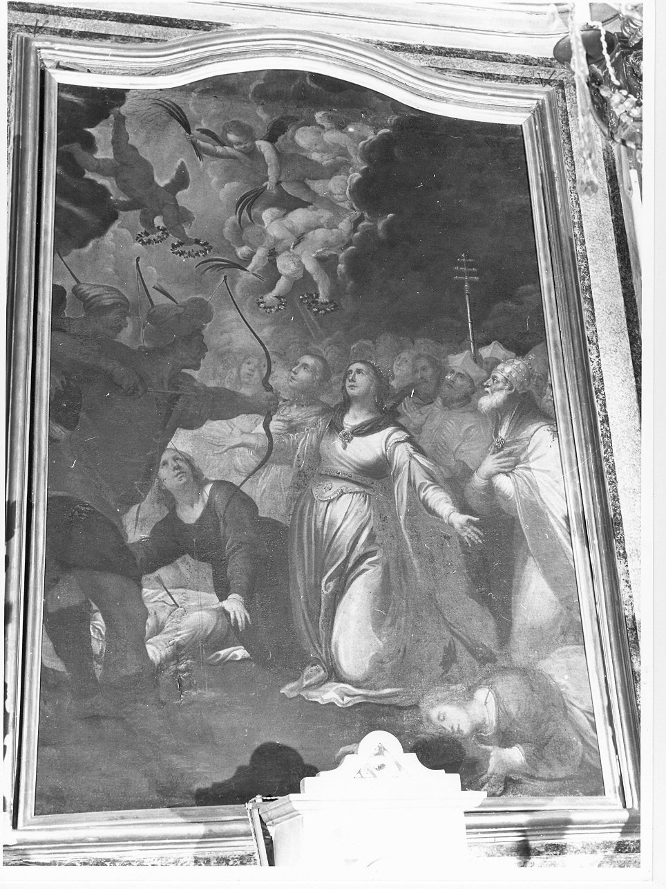 martirio di Sant'Orsola (dipinto, opera isolata) - ambito ligure (sec. XVIII)