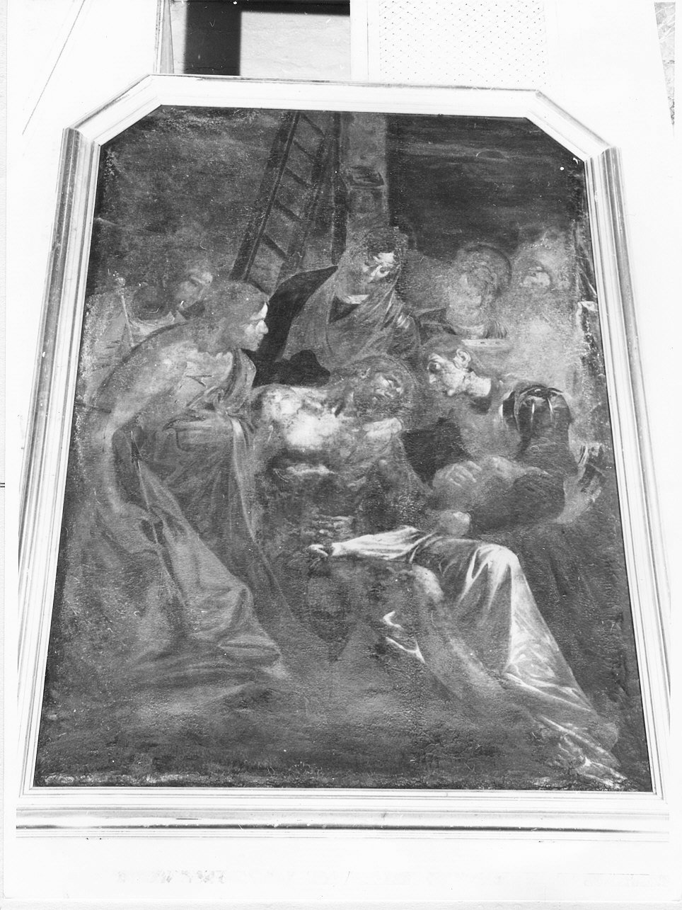 deposizione di Cristo dalla croce (dipinto, opera isolata) - ambito ligure (sec. XVII)