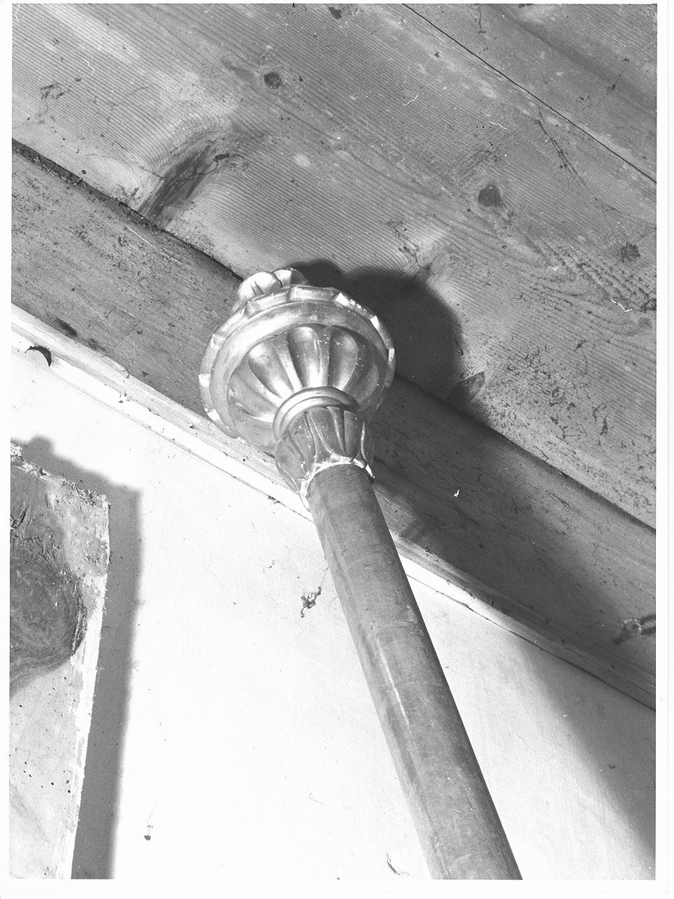 mazza processionale, opera isolata - bottega ligure (sec. XIX)