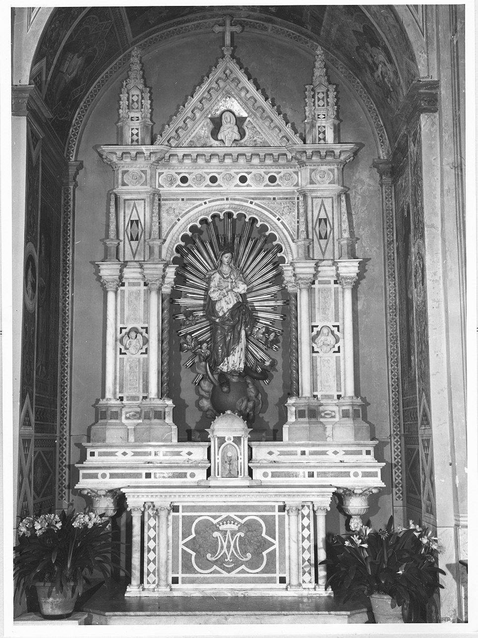 Annunciazione (altare, opera isolata) di Venturini Nazareno - bottega ligure (primo quarto sec. XX)