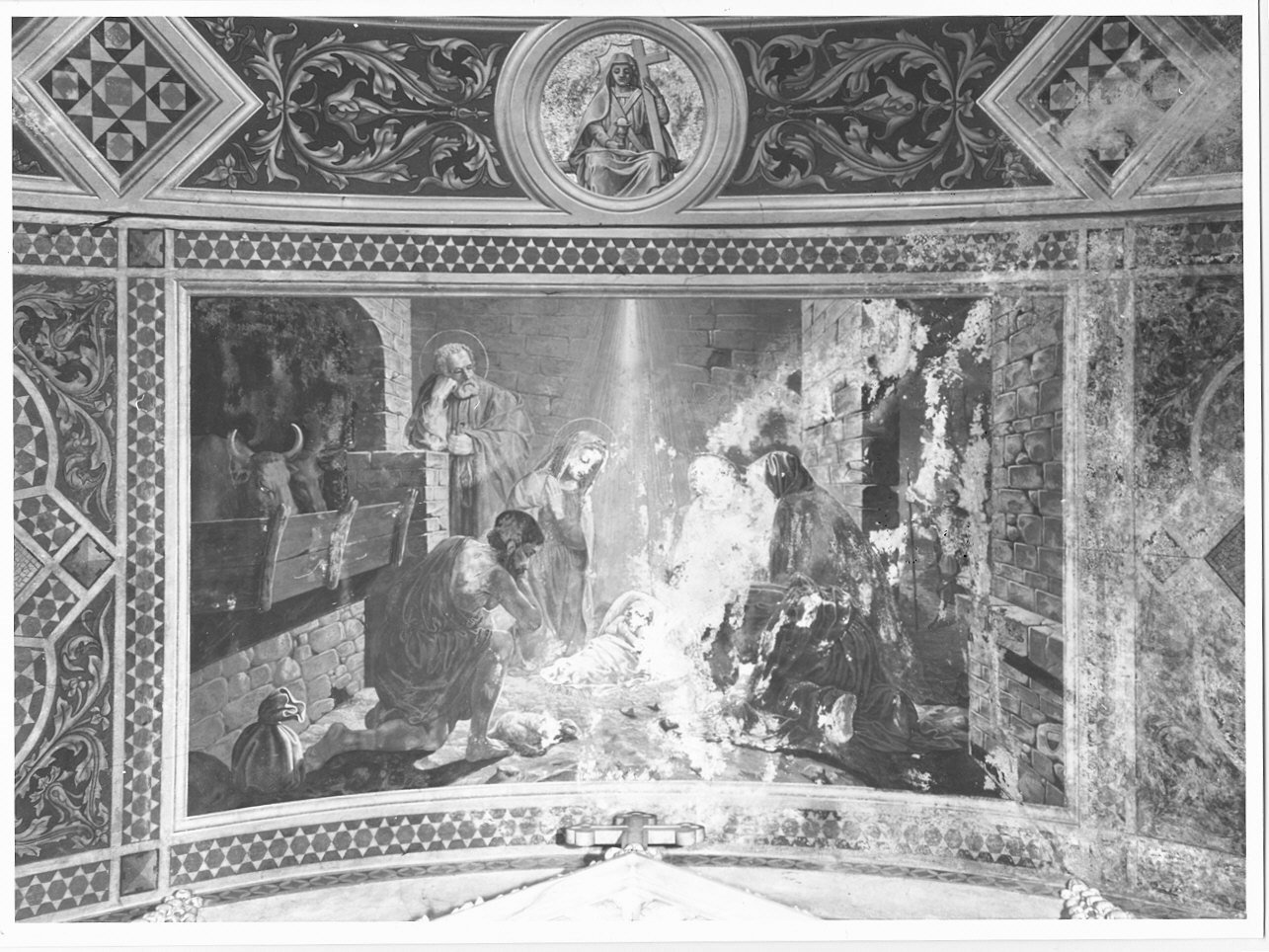 natività di Gesù (dipinto, elemento d'insieme) di Venturini Nazareno (primo quarto sec. XX)