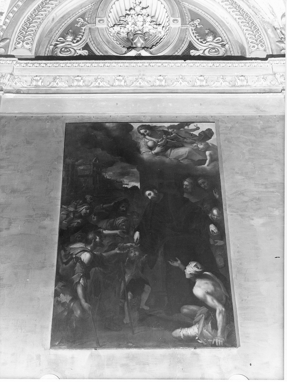 elemosina di San Francesco d'Assisi (dipinto, opera isolata) - ambito italiano (metà sec. XVII)