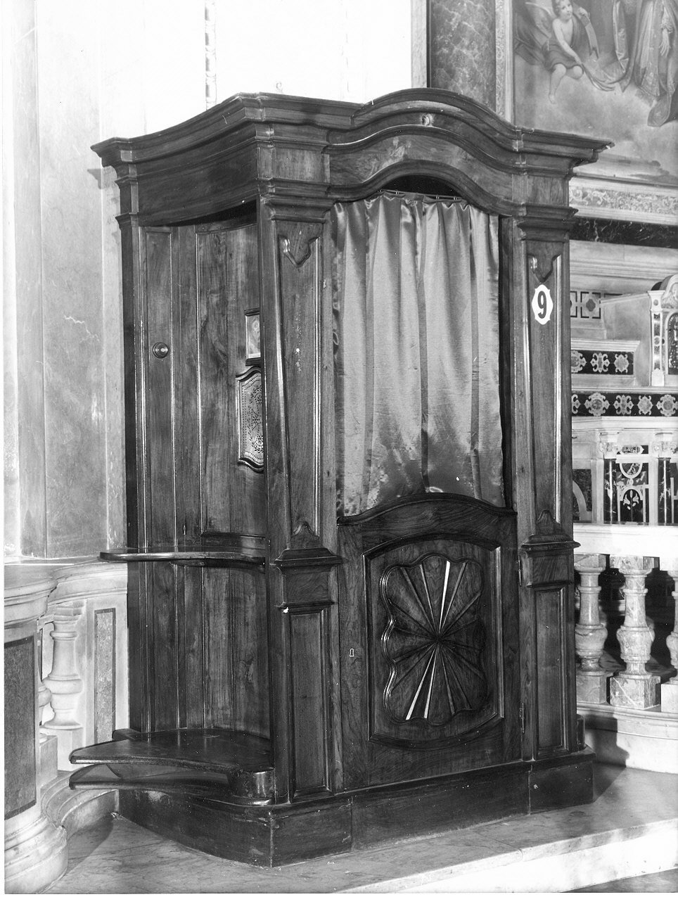 confessionale, serie - bottega ligure (fine sec. XIX)