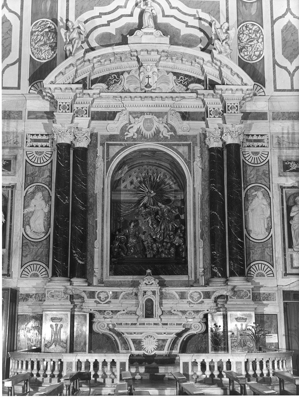 Gesù Bambino con angeli (altare, opera isolata) - bottega ligure (sec. XVIII)