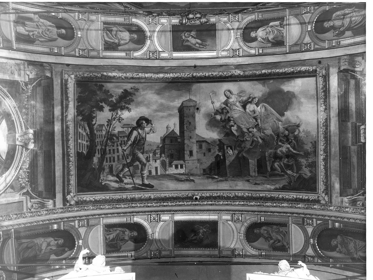 apparizione della Madonna dell'Orto (dipinto, elemento d'insieme) di Baratta Carlo Alberto (inizio sec. XIX)