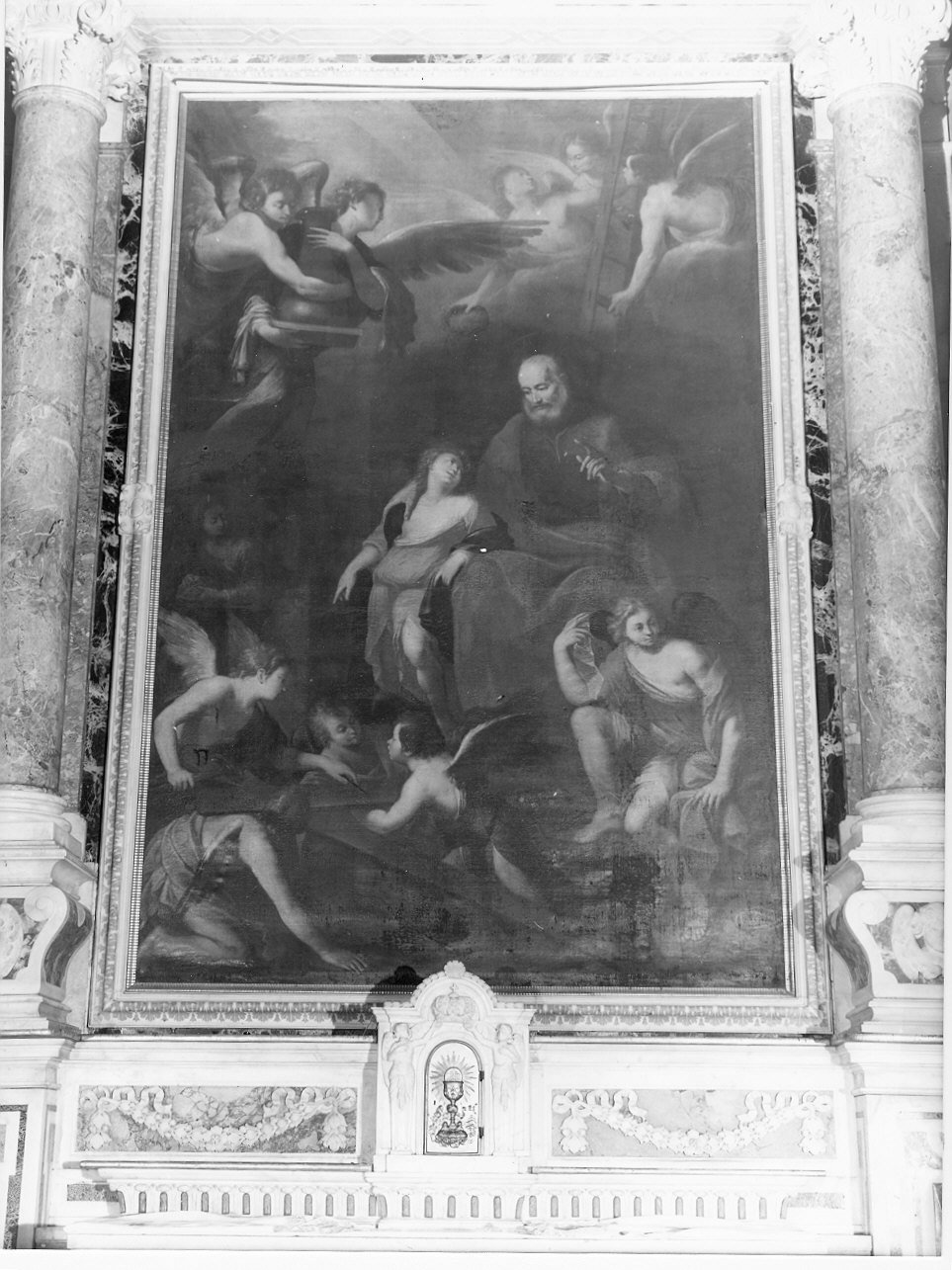 visione di San Giuseppe (dipinto, opera isolata) - ambito genovese (sec. XVII)