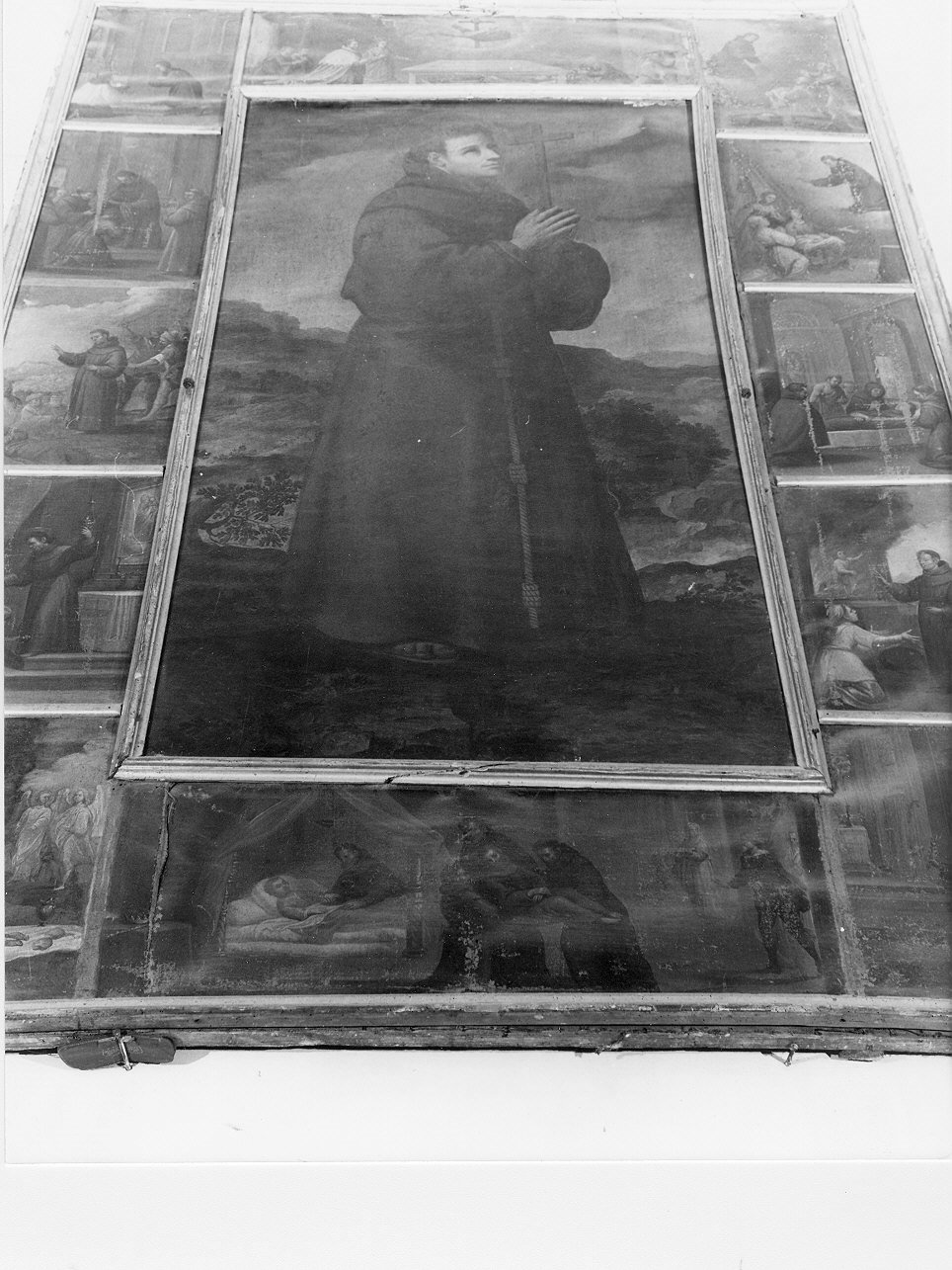 San Diego d'Alcalà/ miracoli di San Diego d'Alcalà (dipinto, opera isolata) - ambito italiano (sec. XVII)