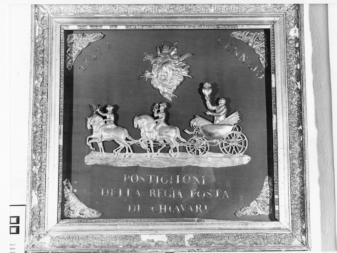 corteo/ Santo vescovo (ex voto, opera isolata) - bottega ligure (secondo quarto sec. XIX)