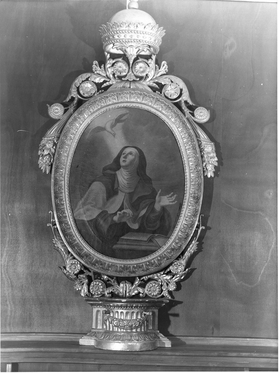 cornice a impostazione architettonica di dipinto, opera isolata - bottega italiana (fine sec. XIX)