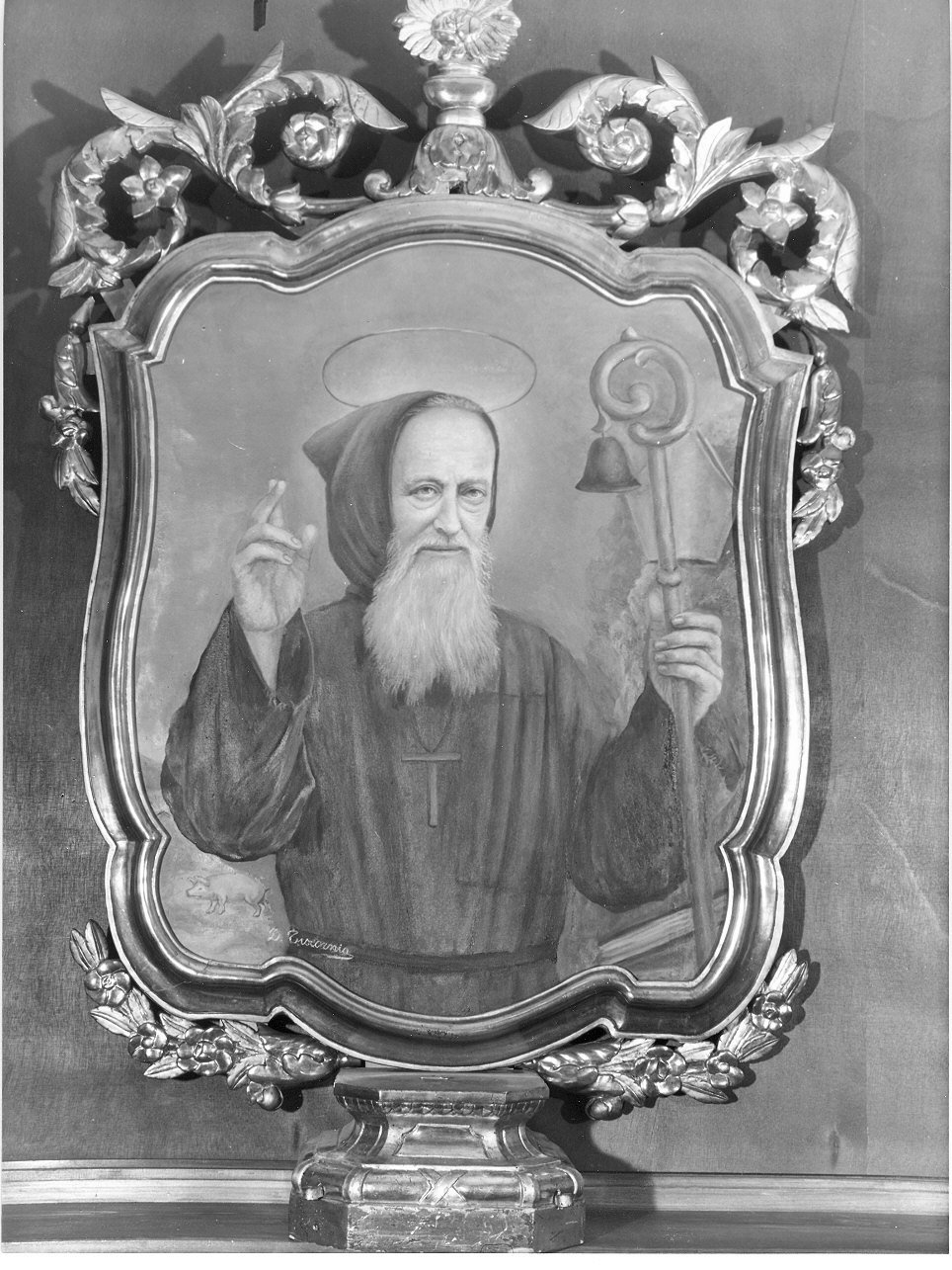 cornice a impostazione architettonica di dipinto, opera isolata - bottega italiana (seconda metà sec. XIX)