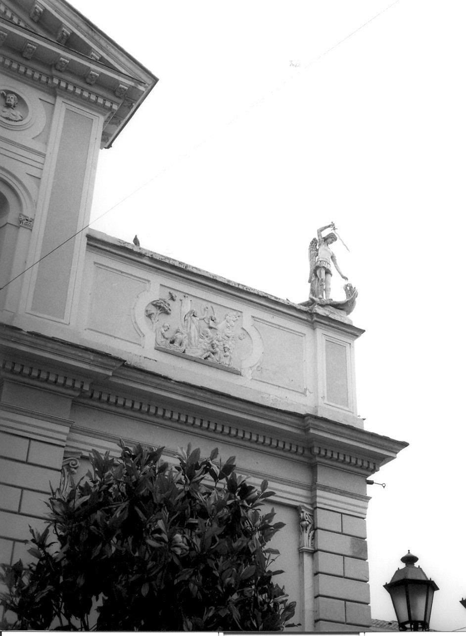 San Michele Arcangelo (statua, elemento d'insieme) - bottega ligure (fine sec. XIX)