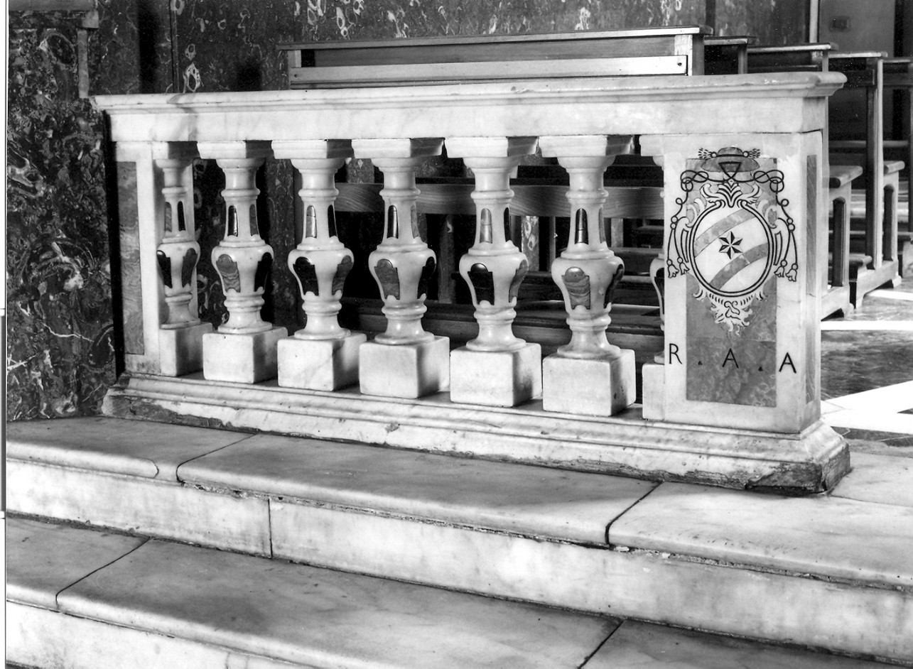 balaustrata, opera isolata - bottega ligure (fine/inizio secc. XVI/ XVII)