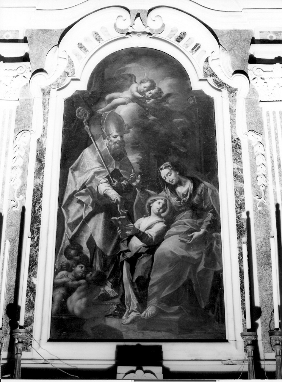 educazione di Maria Vergine (dipinto, elemento d'insieme) - ambito ligure (seconda metà sec. XVII)