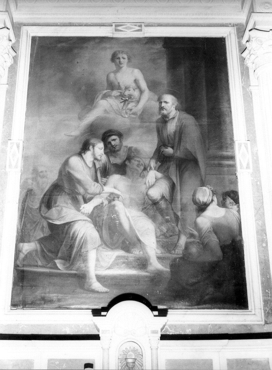 Santi Cosma e Damiano (dipinto, elemento d'insieme) - ambito ligure (prima metà sec. XVIII)