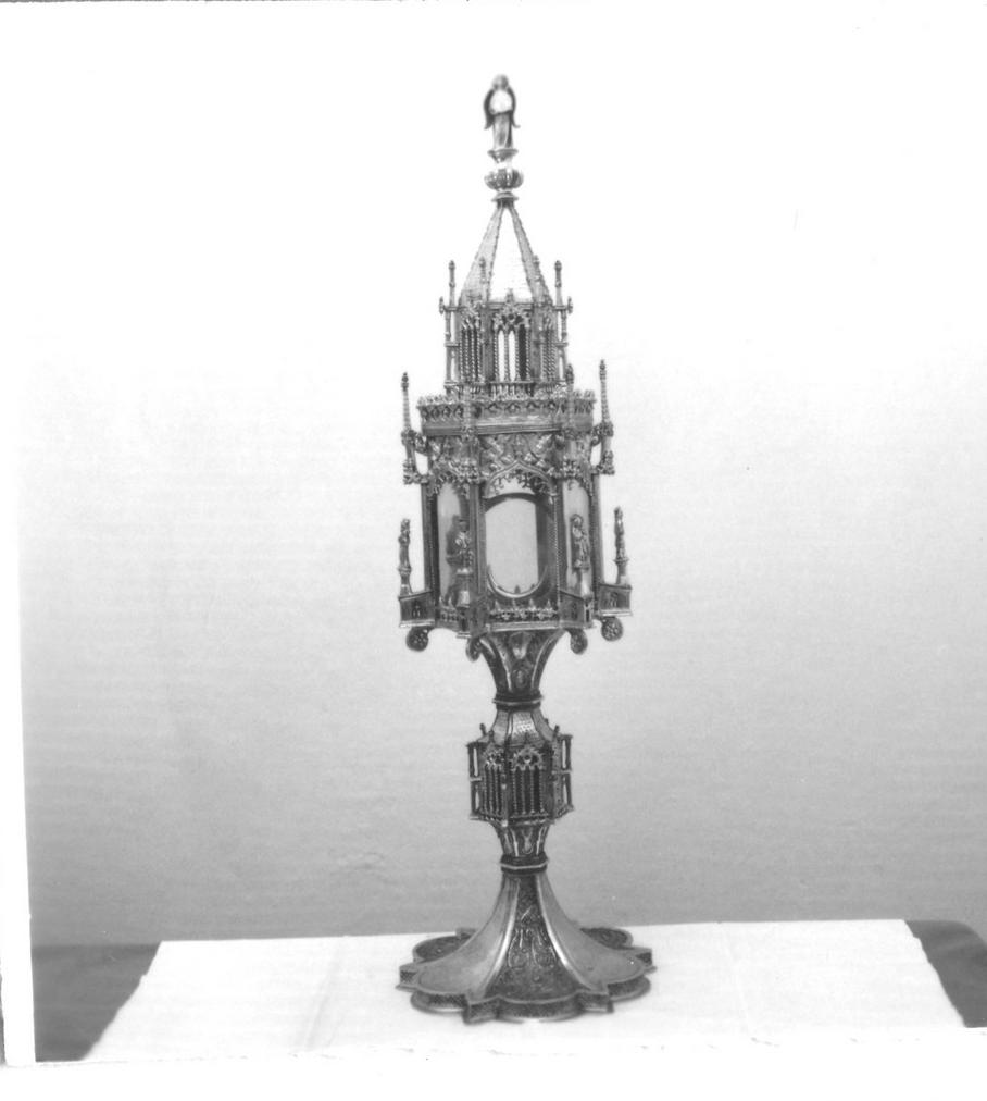 ostensorio architettonico, opera isolata - bottega ligure (fine/inizio secc. XV/ XVI)