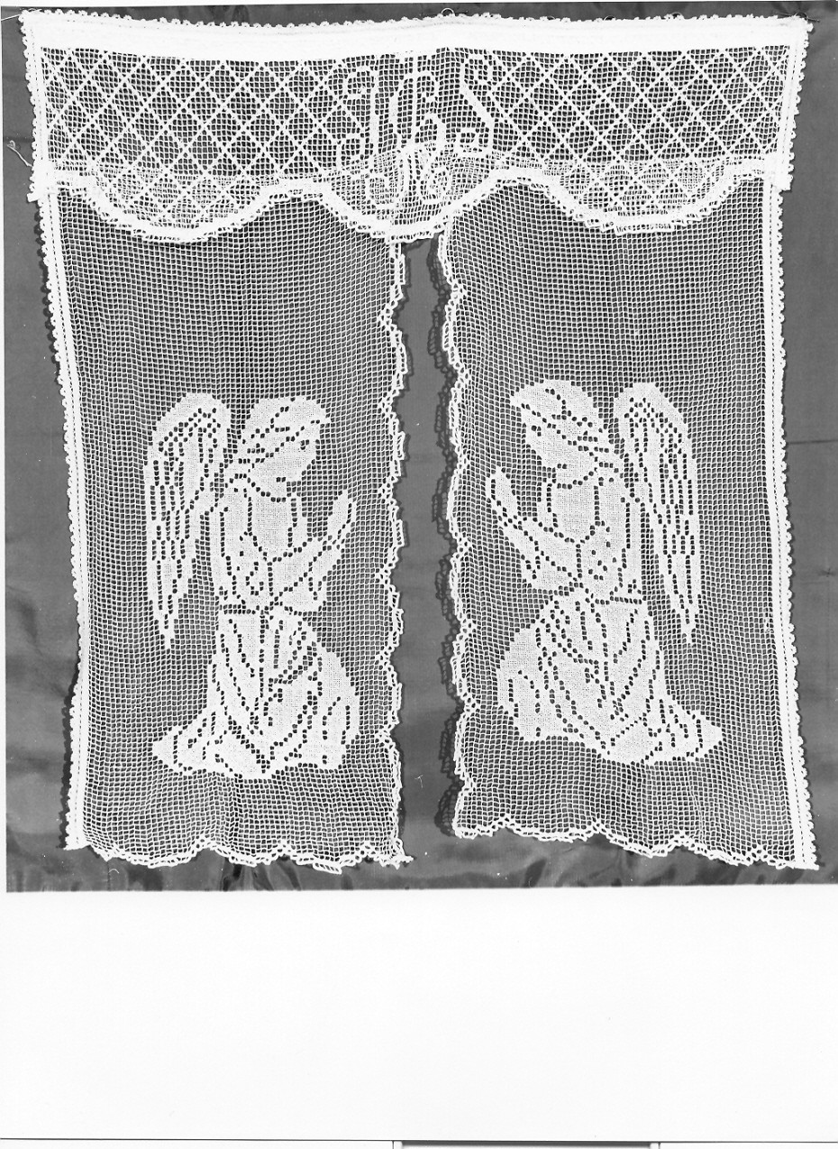 angeli (conopeo di tabernacolo, opera isolata) - manifattura ligure (inizio sec. XX)