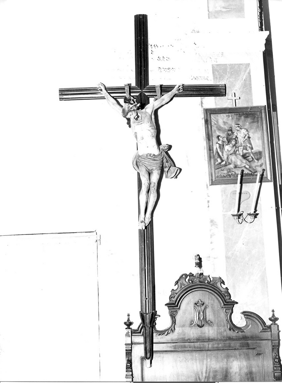 Cristo crocifisso (croce processionale, opera isolata) - bottega ligure (inizio sec. XIX)