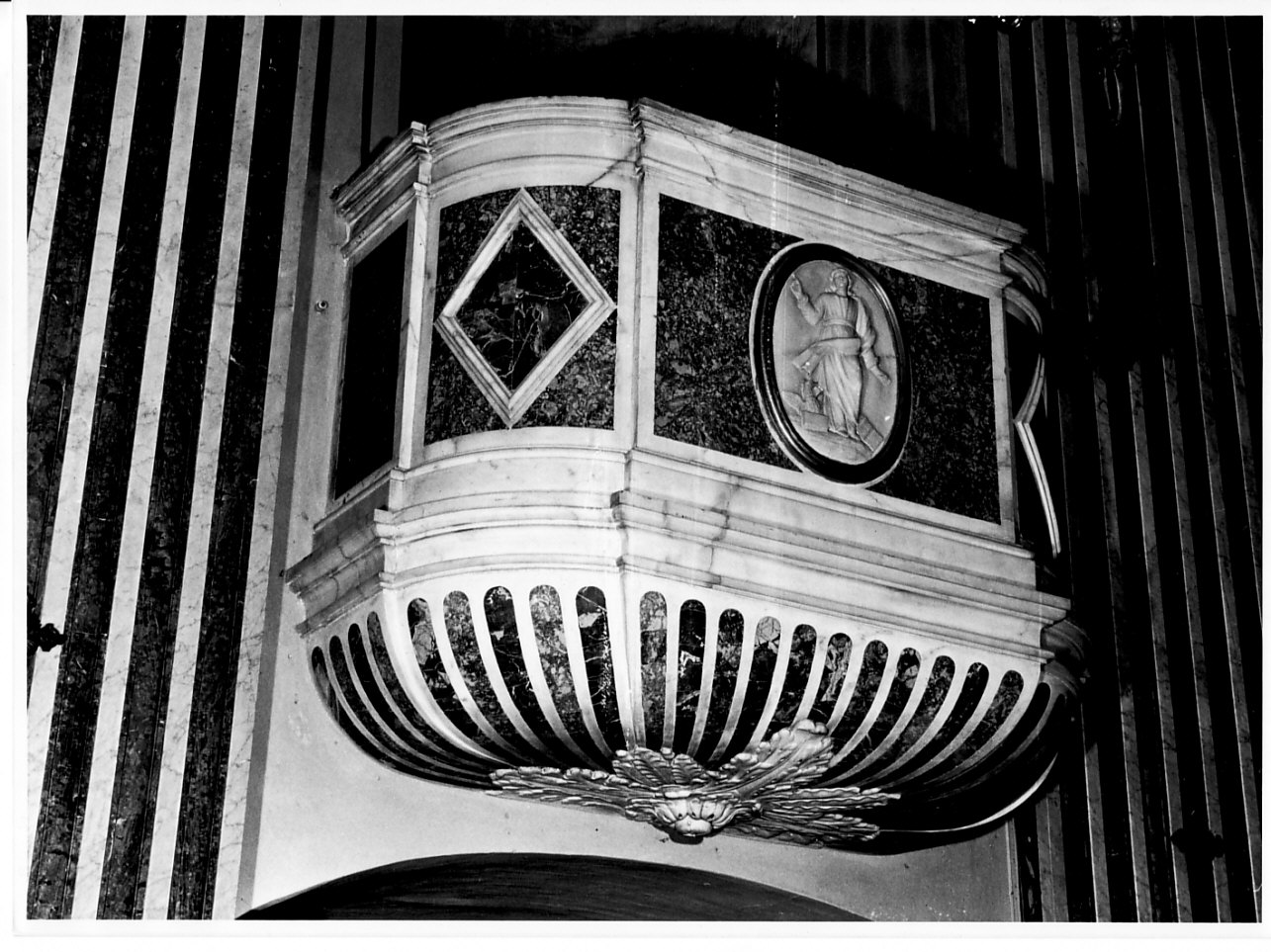 San Giovanni Evangelista (pulpito, opera isolata) - bottega ligure (fine sec. XIX)