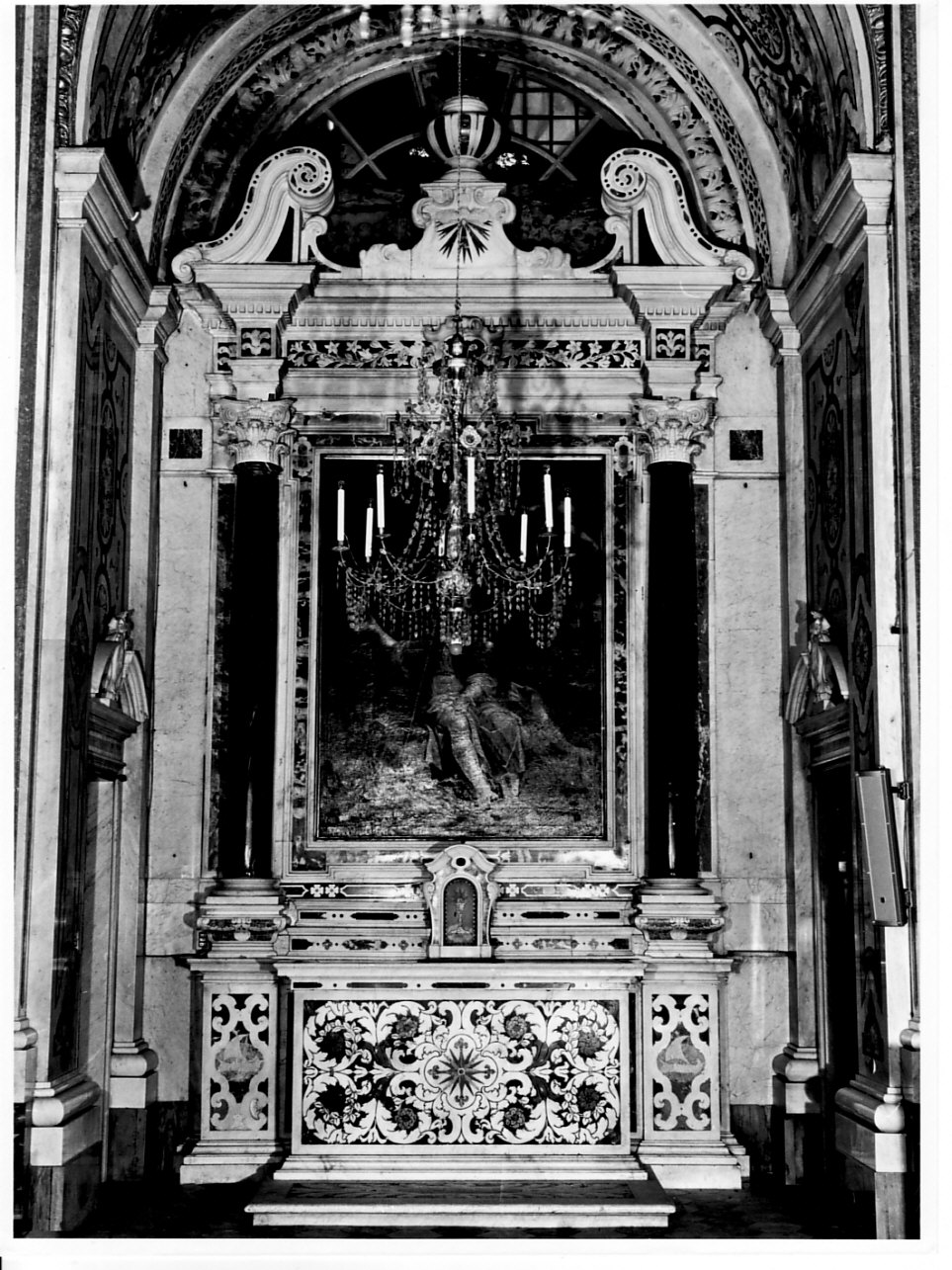 altare, elemento d'insieme - bottega ligure (sec. XVII)