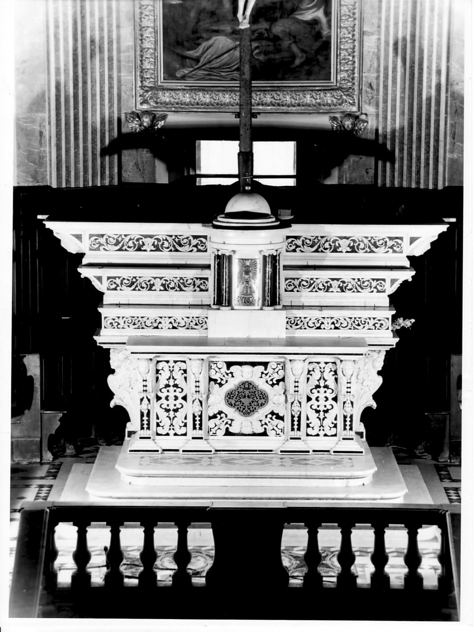 altare, elemento d'insieme - bottega ligure (prima metà sec. XVII)