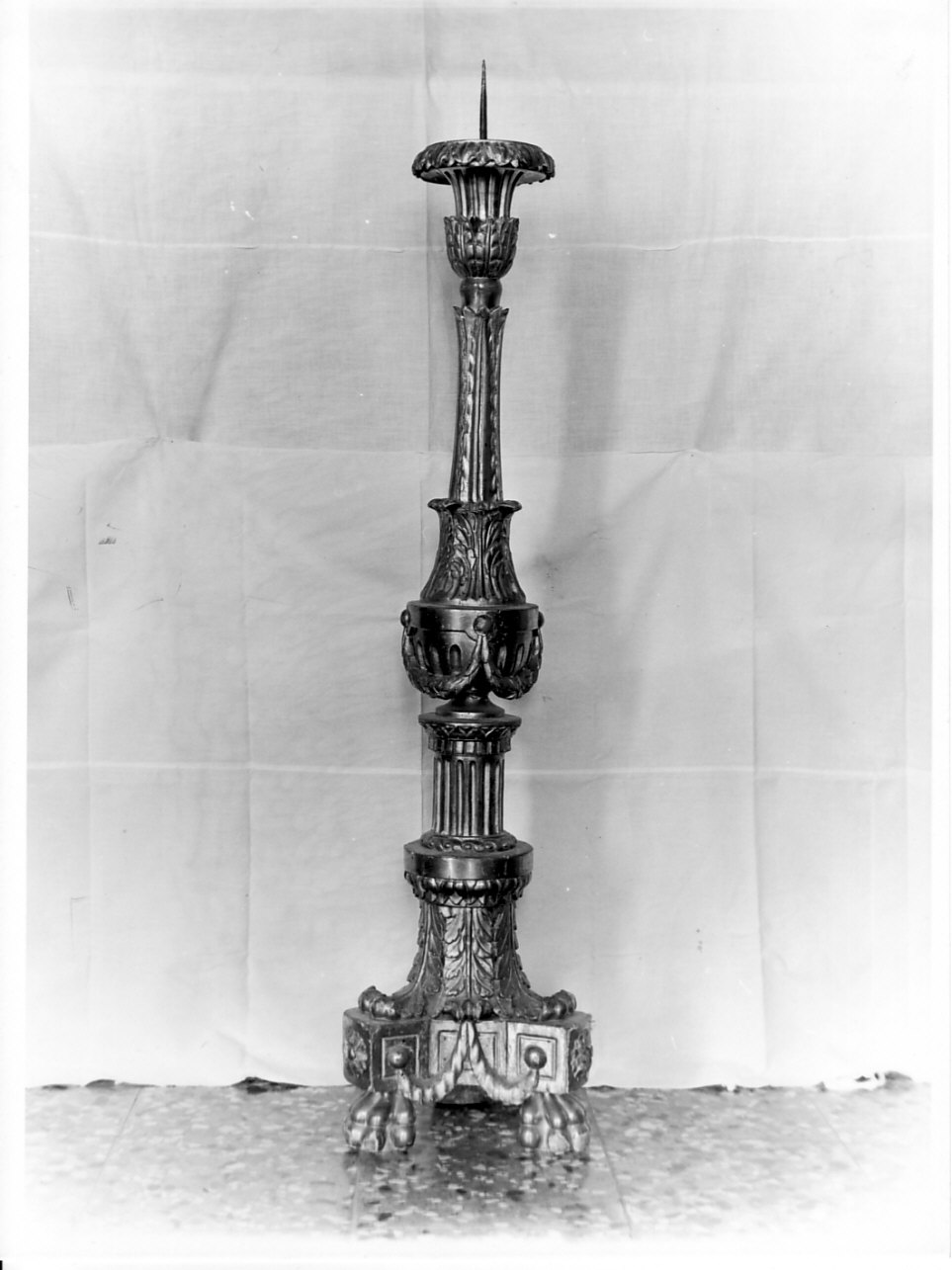 candeliere, serie - bottega ligure (metà sec. XIX)