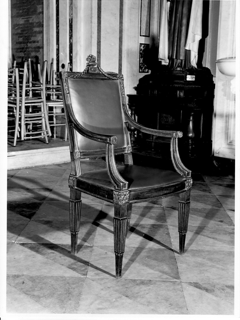 poltrona, opera isolata - bottega ligure (prima metà sec. XIX)