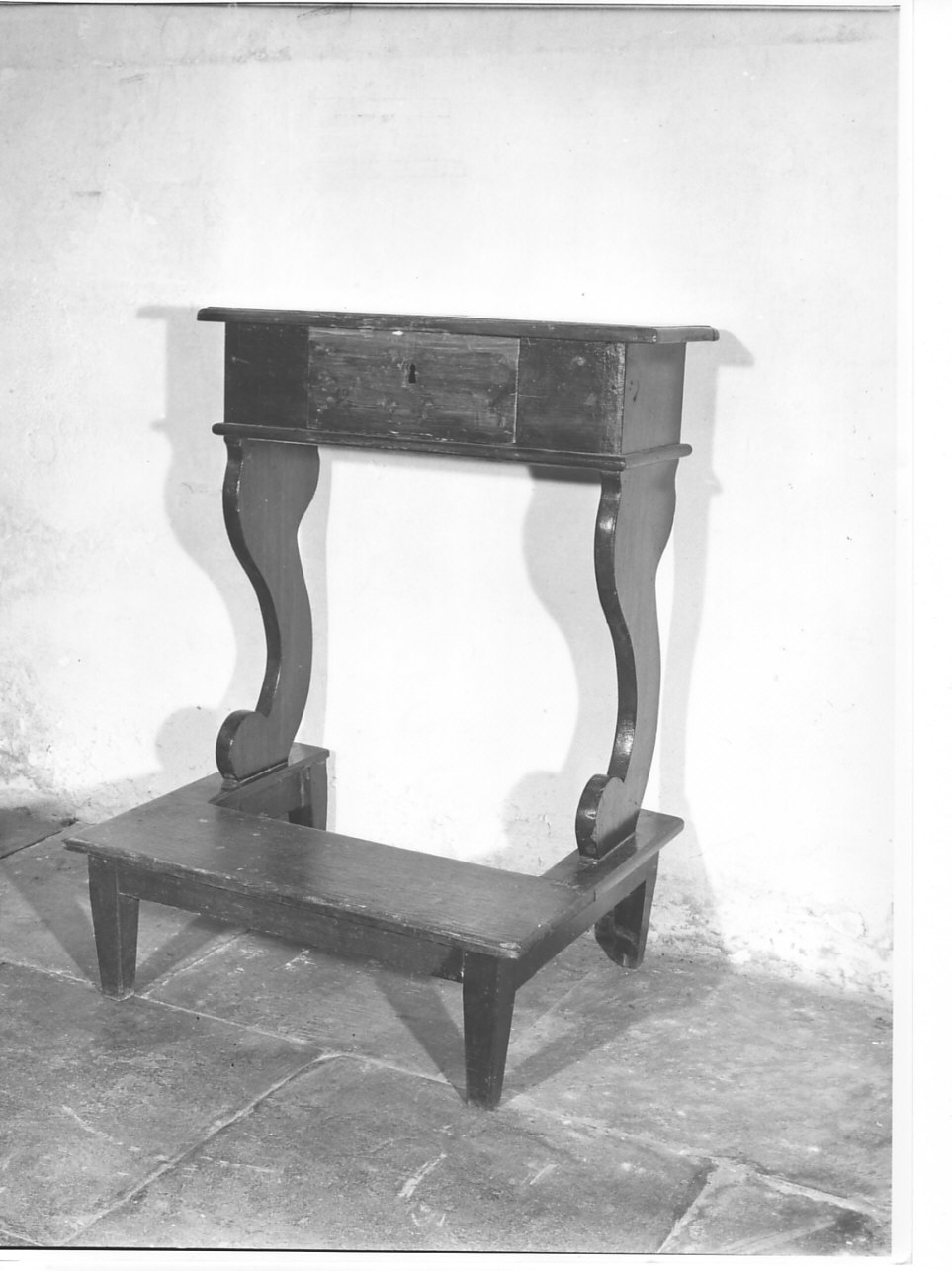 inginocchiatoio, opera isolata - bottega ligure (sec. XIX)