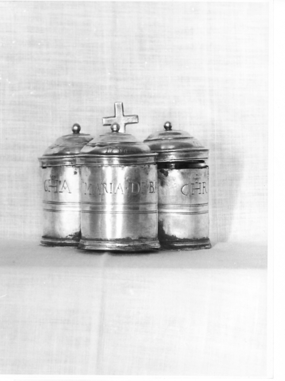 vasetti per oli santi, opera isolata - bottega ligure (sec. XVIII)